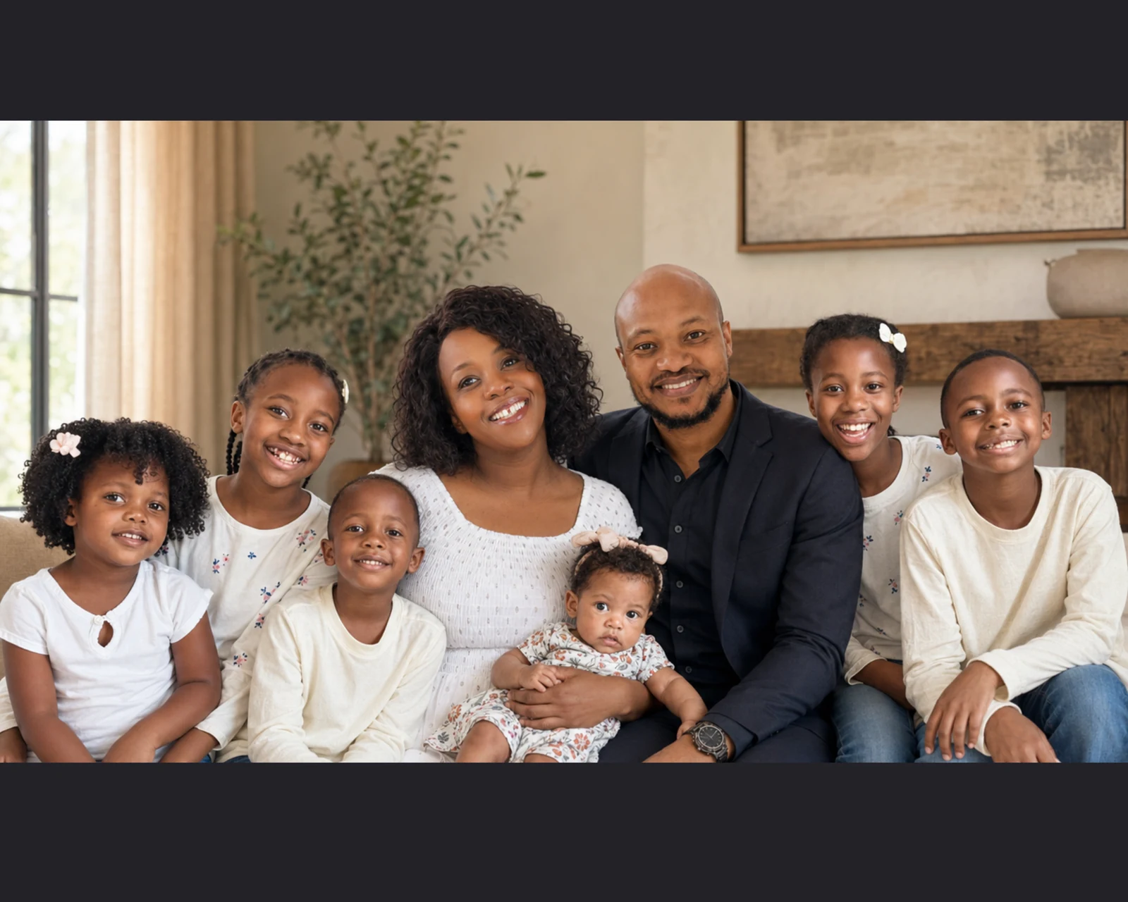 Joel and Annie with their family