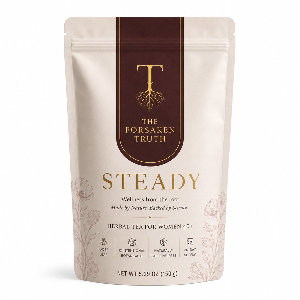 STEADY loose leaf herbal tea pouch